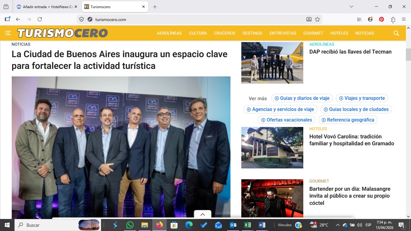 Una plataforma argentina fue premiada en Londres como la mejor de informacion turistica de Latinoamérica